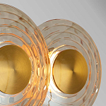 Бра из трех стеклянных фактурных дисков Eyepiece варинант исполнения - 4 | Loft Concept в Твери