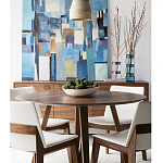 Обеденный стол круглый с изогнутыми ножками Godenza Round V Table варинант исполнения - 3 | Loft Concept в Твери