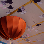 Обои ручная роспись Morning Glory Original colourway on shot slub silk варинант исполнения - 2 | Loft Concept в Твери