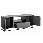 ТВ-тумба цвета графит с  2-мя дверцами и ящиком Strict Lines варинант исполнения - 3 | Loft Concept в Твери