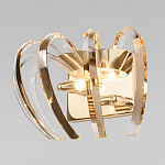 Бра золотого цвета с изогнутыми хрустальными элементами Radiant Ribbons варинант исполнения - 2 | Loft Concept в Твери