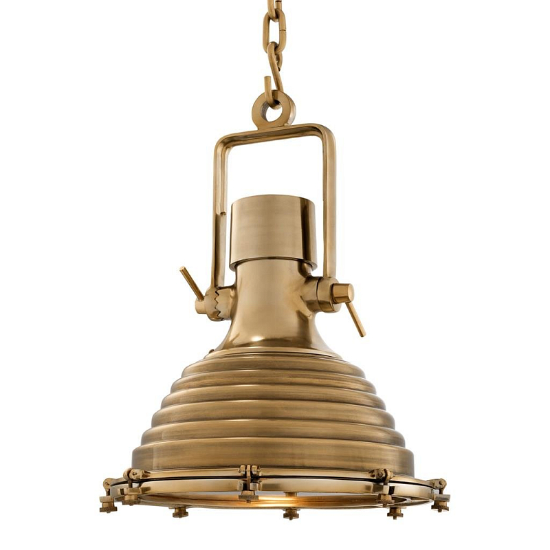 Люстра Lamp Maritime Brass Латунь Античная полированная Прозрачное Стекло в Твери | Loft Concept 