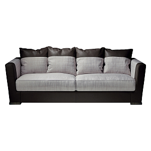 Элитарный современный диван Birmingham с кожаными вставками 