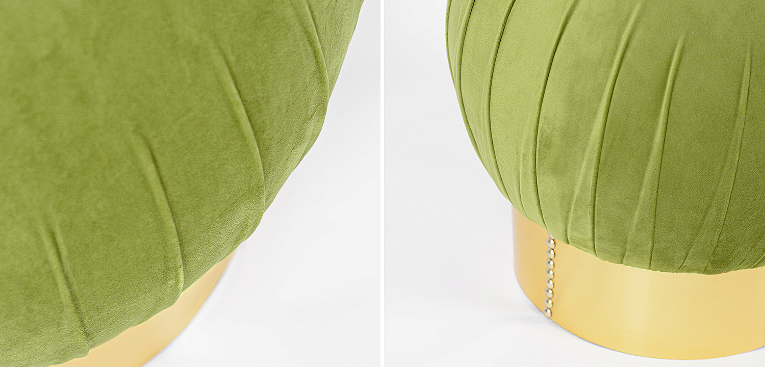 Оттоманка Art Deco Turban green Оттоманка Art Deco Turban green - Loft-Concept в Твери