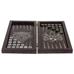 Подарочные нарды из натурального камня с гравировкой Backgammon from Stone варинант исполнения - 2 | Loft Concept в Твери