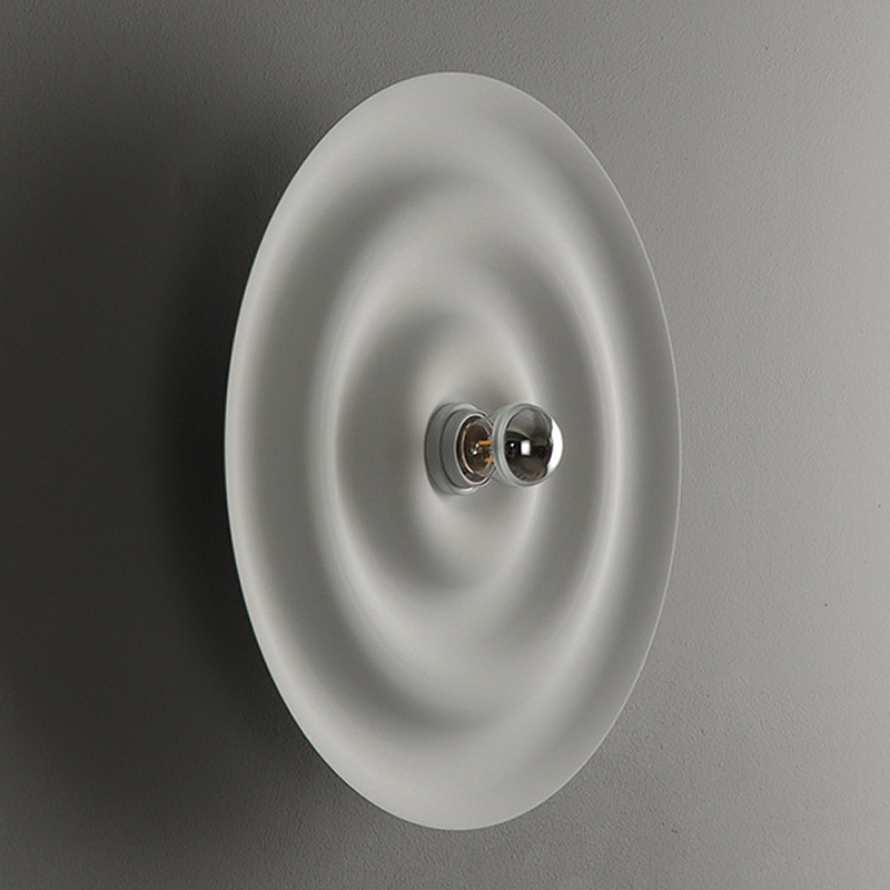 Бра круглое в минималистичном стиле Revelation Белый в Твери | Loft Concept 