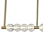 Линейная люстра Celestin Spheres Brass Linear Chandelier варинант исполнения - 2 | Loft Concept в Твери