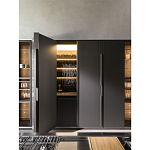 Кухонный гарнитур из дерева и камня с раздвижными дверцами OPERATING COLUMN 2.0 Dada Engenereed Kitchen варинант исполнения - 7 | Loft Concept в Твери