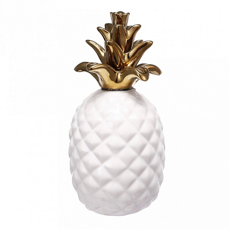Аксессуар Pineapple White & Gold Белый Золотой Аксессуар Pineapple White & Gold Белый Золотой в Твери | Loft Concept