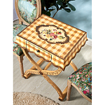 Приставной столик с ящиком в стиле ретро Vintage Rustic Tablecloth варинант исполнения - 7 | Loft Concept в Твери