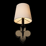 Бра с белым текстильным абажуром и фигурным основанием с зеркальной вставкой Vitorino варинант исполнения - 11 | Loft Concept в Твери