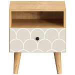 Прикроватная тумба с изображением на ящике Elise Nightstand варинант исполнения - 6 | Loft Concept в Твери