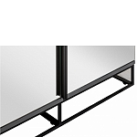 Двухдверный шкаф с зеркальными дверцами Strict Lines варинант исполнения - 3 | Loft Concept в Твери