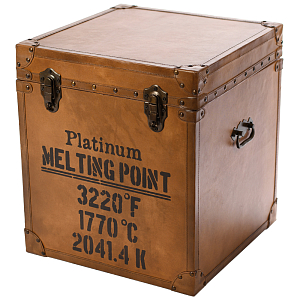 Сундук кожаный в винтажном стиле Brown Leather Chest