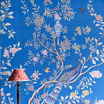 Обои ручная роспись Houghton Canton Blue варинант исполнения - 6 | Loft Concept в Твери