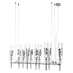 Люстра подвесная прямоугольная с 10-ю цилиндрическими плафонами LIAISON варинант исполнения - 4 | Loft Concept в Твери
