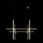 Люстра с 6-ю цилиндрическими плафонами на тонких тросах Trumpet tube варинант исполнения - 7 | Loft Concept в Твери