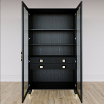 Дизайнерский шкаф витрина Elsa Dreams Black с 4-мя ящиками варинант исполнения - 5 | Loft Concept в Твери