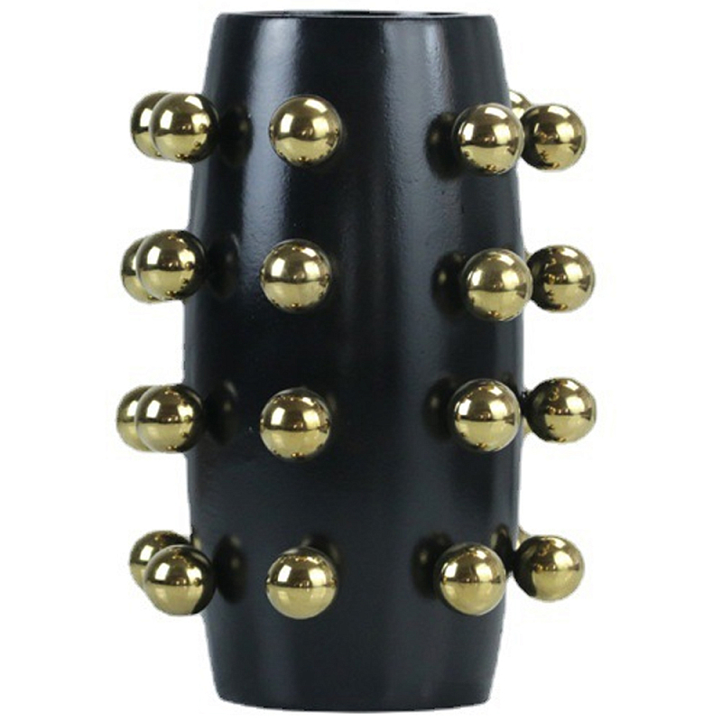 Ваза Molecule Vase Gold Black Черный Золотой Ваза Molecule Vase Gold Black Черный Золотой в Твери | Loft Concept
