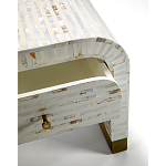 Тумбочка прикроватная Amo Bone Inlay Bedside Almond варинант исполнения - 2 | Loft Concept в Твери