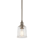 Подвесной светильник со стеклянным плафоном в форме колокола с эффектом пузырьков Kichler варинант исполнения - 1 | Loft Concept в Твери