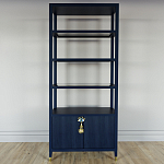 Стеллаж со стеклянными полками Elsa Dreams Blue варинант исполнения - 6 | Loft Concept в Твери