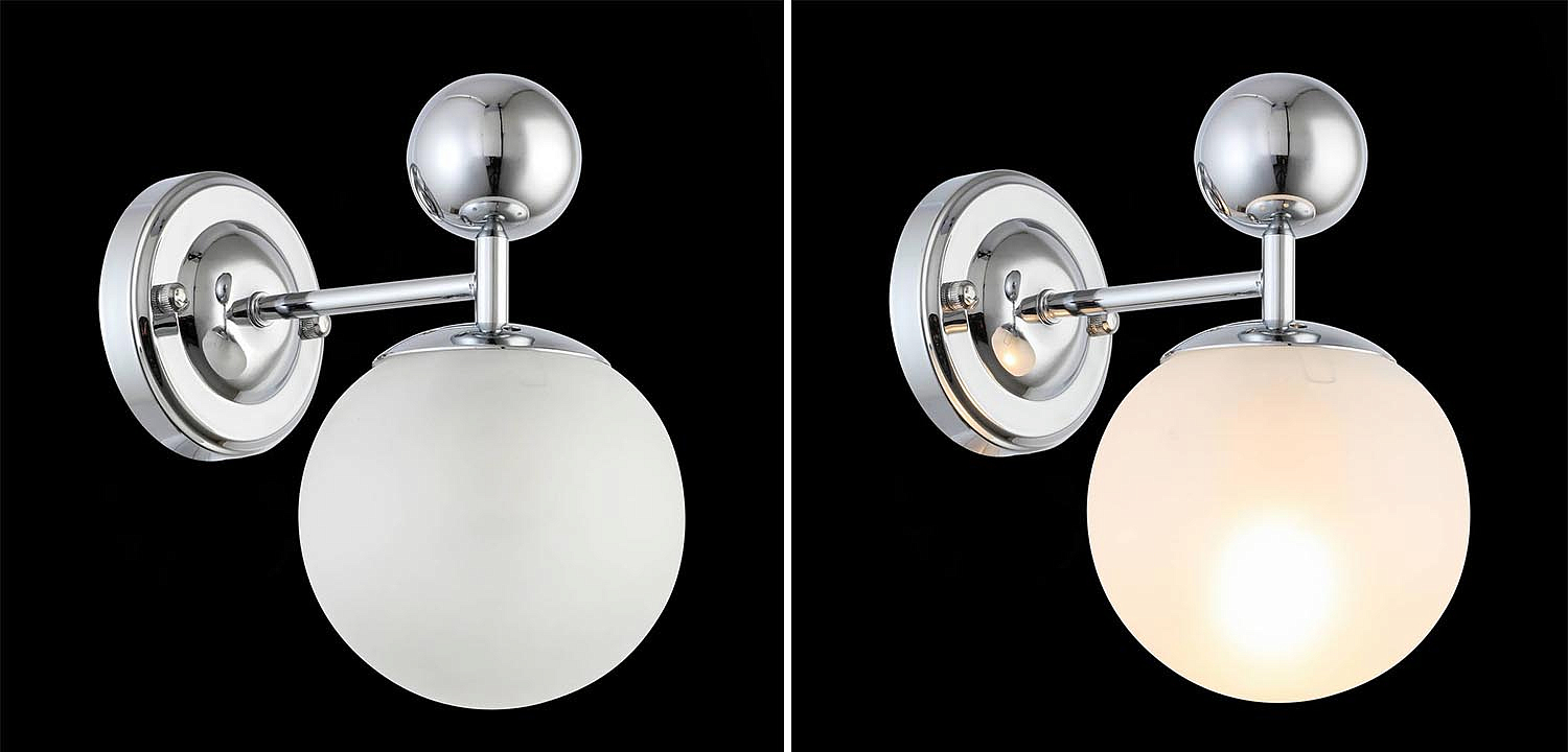 Бра Demian Chrome Wall Lamp Бра Demian Chrome Wall Lamp - Loft-Concept в Твери