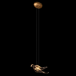 Подвесной светильник с прозрачной стеклянной птичкой Serip Voa варинант исполнения - 3 | Loft Concept в Твери