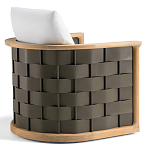 Дизайнерское уличное кресло из массива дерева с плетеной спинкой PALINFRASCA Armchair варинант исполнения - 8 | Loft Concept в Твери