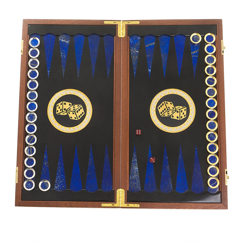 Нарды настольные из натурального камня лазурит и долерит Backgammon from Stone Мульти Нарды настольные из натурального камня лазурит и долерит Backgammon from Stone Мульти в Твери | Loft Concept