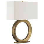 Настольная лампа с корпусом в форме кольца и прямоугольным абажуром French Ring варинант исполнения - 6 | Loft Concept в Твери