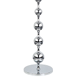 Торшер с плафонами из стеклянных шаров Pearls Suspension Chrome Floor Lamp варинант исполнения - 3 | Loft Concept в Твери