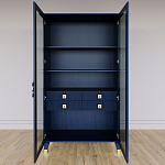 Дизайнерский шкаф витрина Elsa Dreams Blue с 4-мя ящиками варинант исполнения - 5 | Loft Concept в Твери