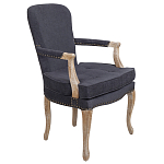 Кресло Aubrey Classical Armchair dark grey velour варинант исполнения - 1 | Loft Concept в Твери