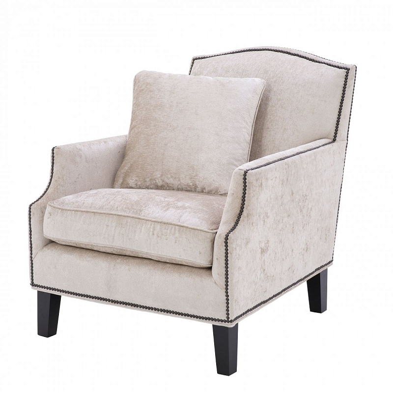 Кресло Eichholtz Chair Merlin Бежевый Черный Кресло Eichholtz Chair Merlin Бежевый Черный в Твери | Loft Concept