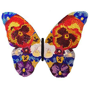 Картина “Pansy Bedazzled Butterfly Cut Out”