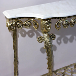 Консоль бронзовая с мраморной столешницей Bronze De Console варинант исполнения - 2 | Loft Concept в Твери