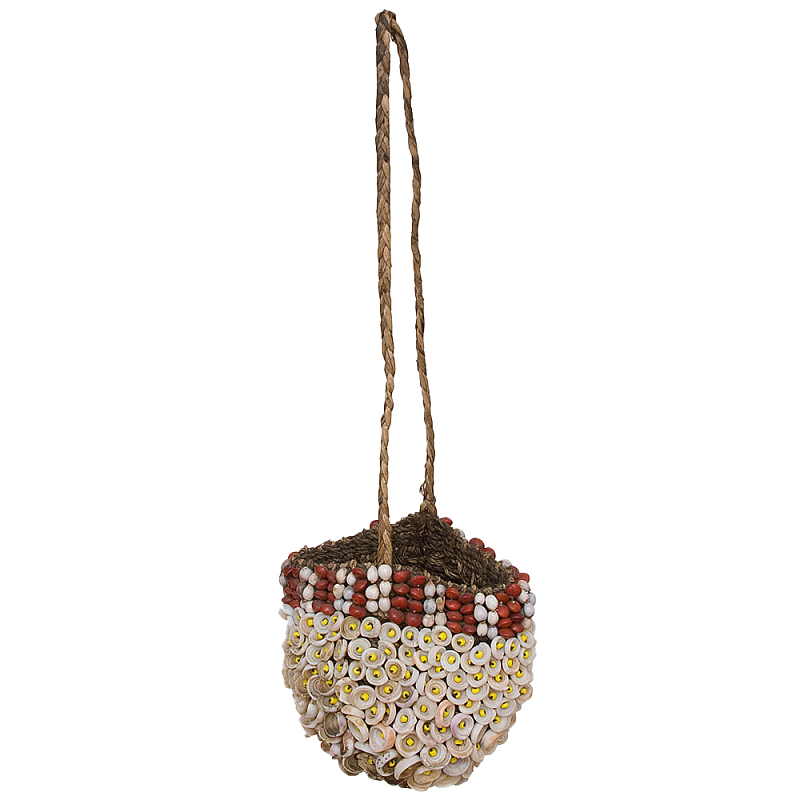 Декоративный аксессуар сумка из ракушек Aboriginal Bag Коричневый Красный Бежевый Желтый Декоративный аксессуар сумка из ракушек Aboriginal Bag Коричневый Красный Бежевый Желтый в Твери | Loft Concept