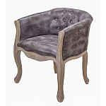 Кресло низкое в стиле прованс Louis French Armchair brown варинант исполнения - 1 | Loft Concept в Твери