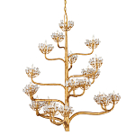 Люстра золотая в виде растения Golden Flower Glade варинант исполнения - 3 | Loft Concept в Твери