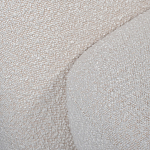 Кресло без подлокотников с обивкой из белой ткани букле Pacification варинант исполнения - 5 | Loft Concept в Твери