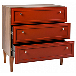 Комод красный из массива бука с 3-мя ящиками Wenge Light варинант исполнения - 3 | Loft Concept в Твери