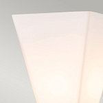 Бра для ванных комнат с матовым черным основанием и белым стеклянным плафоном трапециевидной формы Elstead Lighting варинант исполнения - 2 | Loft Concept в Твери