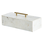 Шкатулка из белого мрамора Save Time варинант исполнения - 1 | Loft Concept в Твери
