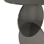 Дизайнерский журнальный стол с основанием из круглых элементов Lirod варинант исполнения - 1 | Loft Concept в Твери