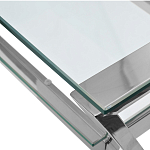 Стол письменный с прозрачной столешницей Corporate Identity варинант исполнения - 2 | Loft Concept в Твери