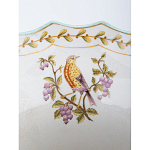 Ваза из голубого фарфора с рисунком птиц и цветов и декоративными элементами Blue Garden варинант исполнения - 5 | Loft Concept в Твери