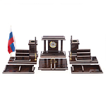 Настольный письменный набор из природного камня обсидиана Team leader варинант исполнения - 1 | Loft Concept в Твери