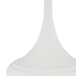 Настольная лампа с декором в виде белого цветка магнолии на каркасе и черным абажуром White Magnolia варинант исполнения - 1 | Loft Concept в Твери