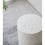 Приставной столик с рисунком из раковин устриц Bone Inlay варинант исполнения - 7 | Loft Concept в Твери